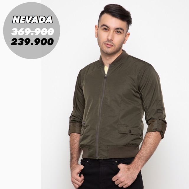 Nevada Jaket Parasut Pria Nevada Olive