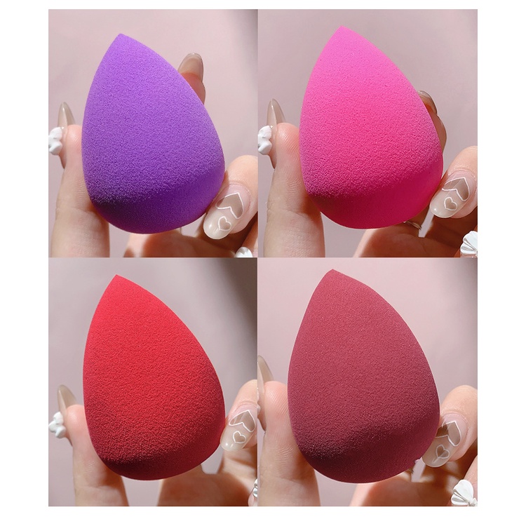 BEAUTY BLENDER 1 SET ISI 4 PCS 4 WARNA SPONS MAKE UP SPONS BEDAK FOUNDATION