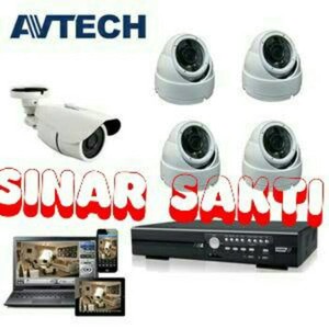 PAKET CAMERA CCTV AVTECH 2MP 8CH 5CAMERA HARDISK 1TB LENGKAP TGGL PASANG MURAH