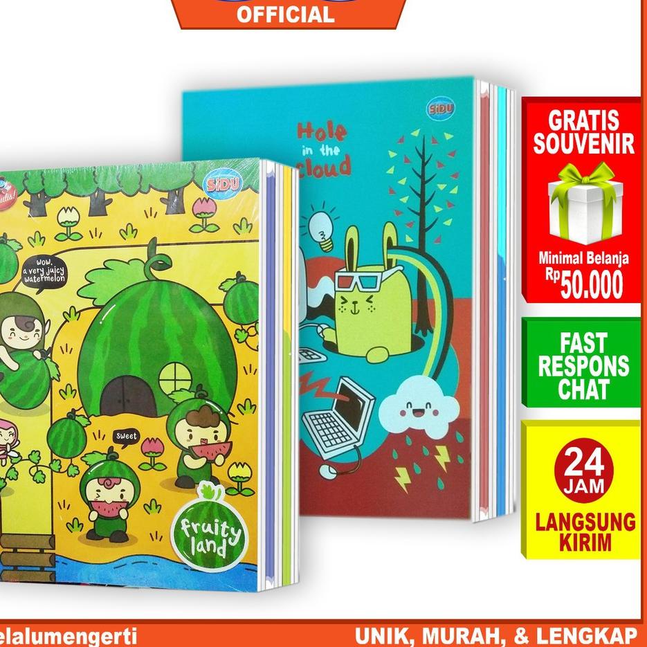 

Best - IDOLMART Buku Tulis SIDU isi 58 Lembar - 1 pack isi 10 Buku