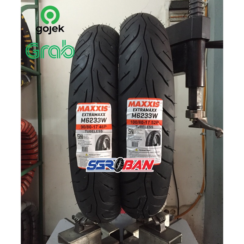PAKET MAXXIS 90/80-17 100/80-17 BAN EXTRAMAXX VIXION CB150