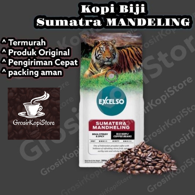 

PROMO Kopi Biji Excelso Sumatera Mandheling 200g