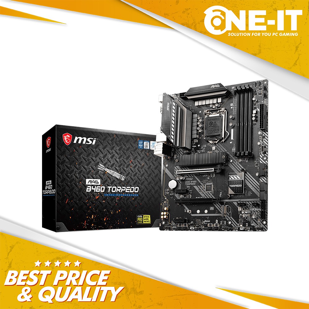 MSI MAG B460 TORPEDO Motherboard ATX LGA1200 Intel B460 DDR4