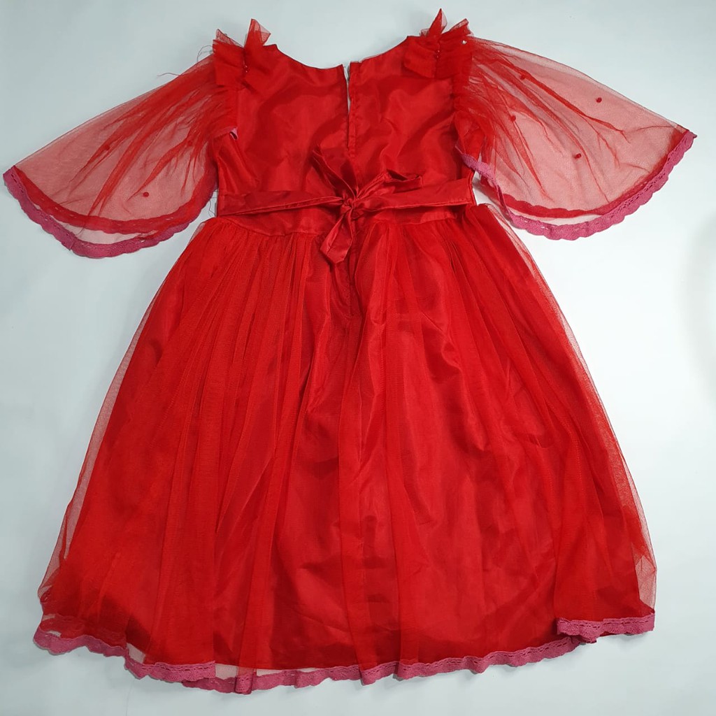 Dress Brukat Tile Anak 2 Tahun 10 Tahun Gaun Anak Perempuan Import 2 Tahun Murah Korea KA89