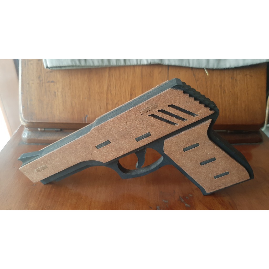 3d Puzzle Replika Pistol Karet Gelang Series#2 Finishing