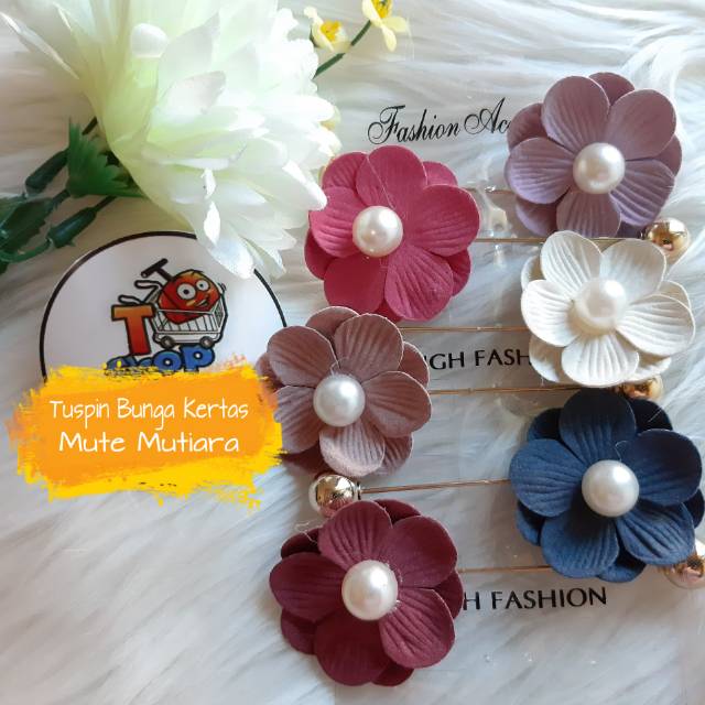 Tuspin bunga Kertas Mutiara Mute