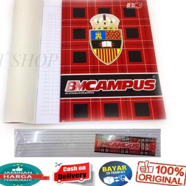 

✲ PROMO 1 PACK ISI 10 PCS BUKU TULIS BM CAMPUS 36 LEMBAR UKURAN BOXY ♜