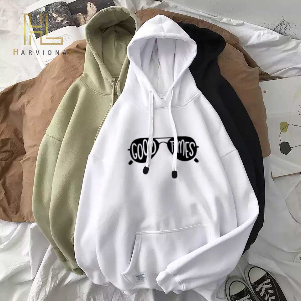 Parisdivarious Sweater Hoodie Jemper Good Times Bahan Fleece Size S - XXL (Pria &amp; Wanita)