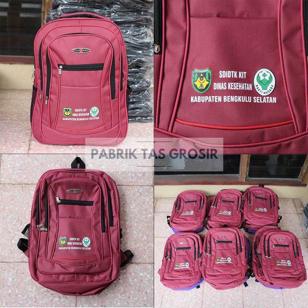 GROSIRAN TAS POLO KECIL D300 SABLON SDIDTK KIT DINKES BENGKULU SELATAN COCOK UNTUK SOUVENIR CUSTOM