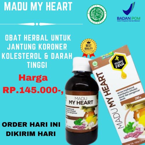 

BISA COD Madu My Heart Obat Herbal Untuk Jantung Koroner Kolesterol & Darah Tinggi