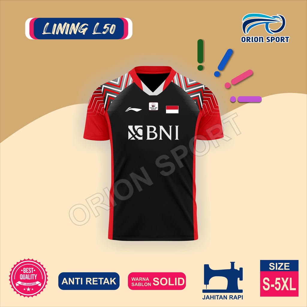 Jersey Badminton Lining L50 Series Jonathan Christie