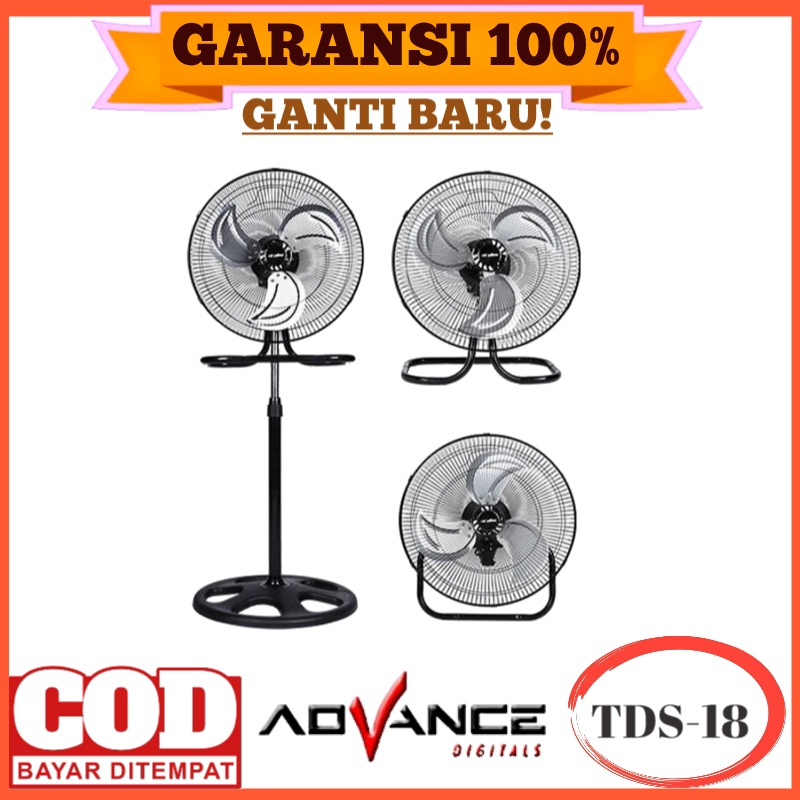 Kipas Advance 3in1 Kipas Angin Advance Tds 18 Kipas Angin Besi Kipas Tornado Kipas Dinding Kipas Ber