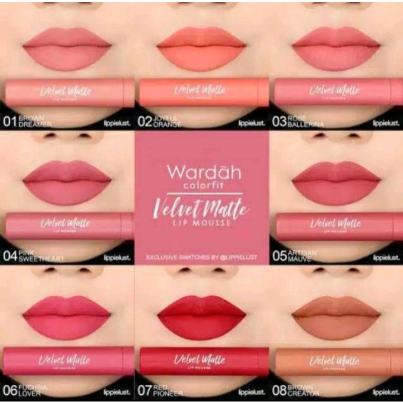 WARDAH COLORFIT VELVET MATTE LIP MOUSSE