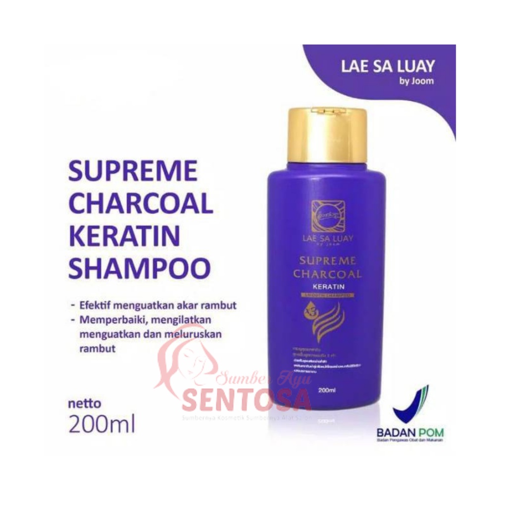 Lae Sa Luay Supreme Charcoal Smooth Shampoo 200ML