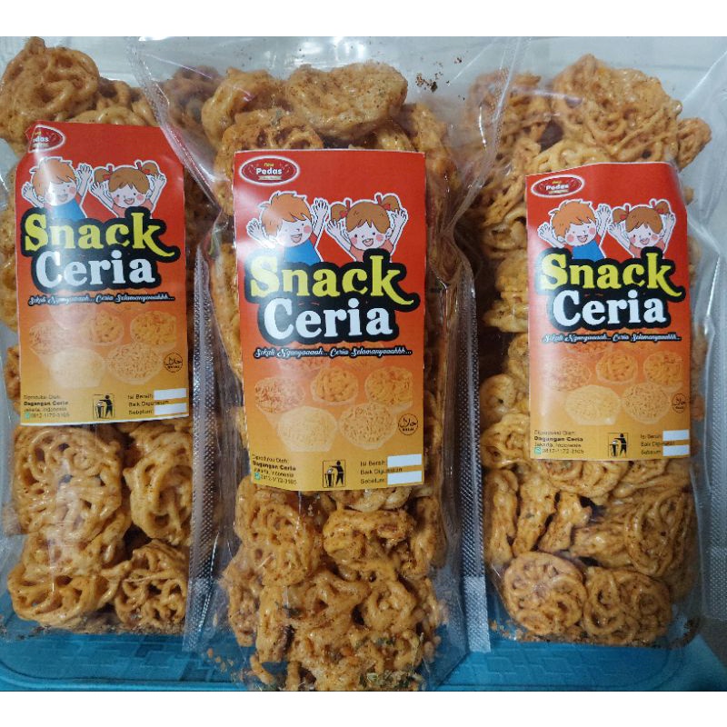 

Kerupuk Ceria spesial daun jeruk "Rasa Original & Pedas