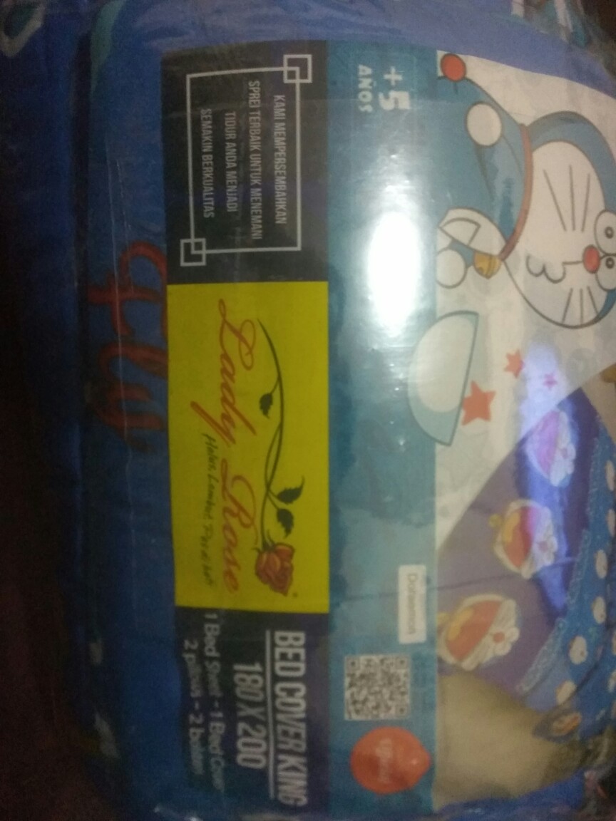 Bedcover Lady Rose Uk. King (180x200)cm Motif Kreatif Flamingo, Doraemon, Hello Kitty, Kerokeroppi
