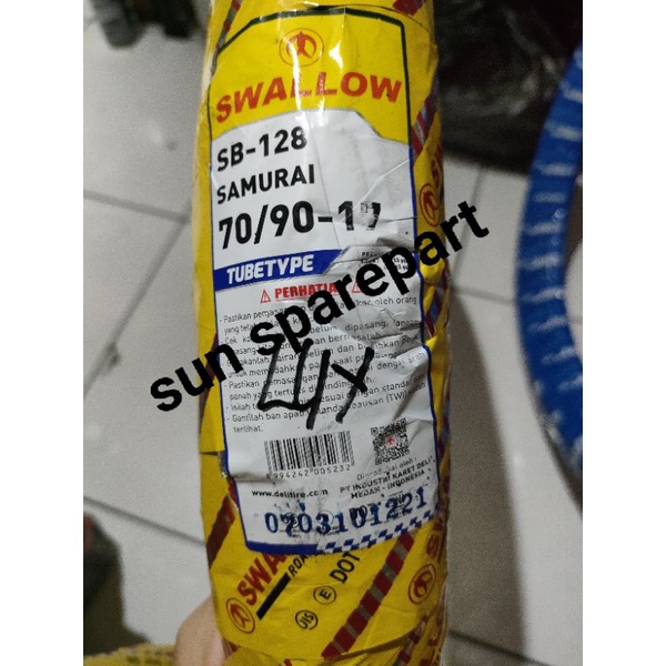 Ban Luar Depan swallow 70.90.17 Honda Supra lama Supra x125 Supra fit kharisma Blade Revo abs Grand 