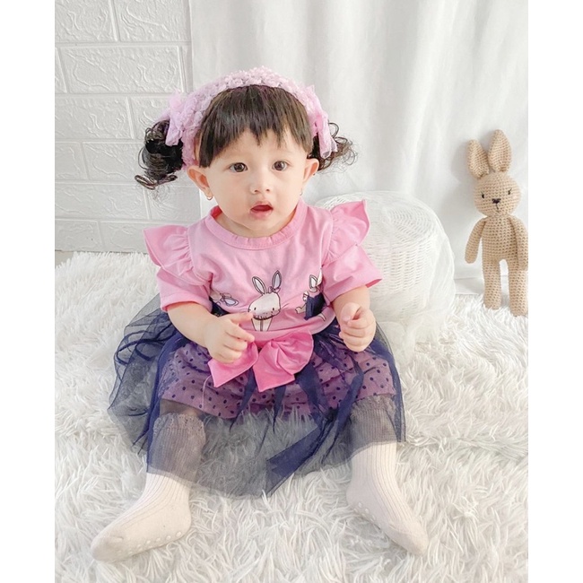 Renkidswear baju jumper bayi anak perempuan romper newborn baby cewek 0 12 18 bulan BALLERINA BUNNY TUTU PANTS jumper fashion setelan jumper anak perempuan