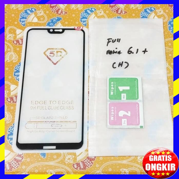 ACC HP TEMPERED GLASS FULL NOKIA 6.1 PLUS