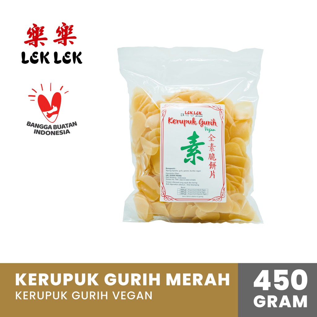 

Kerupuk Gurih Merah Vegan [450 Gram]