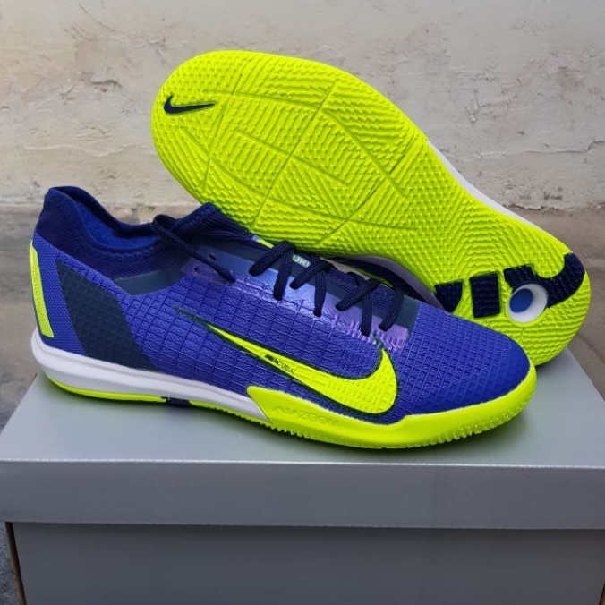Sepatu Futsal Mercurial Vapor14 Pro Blue Saphire Volt ic
