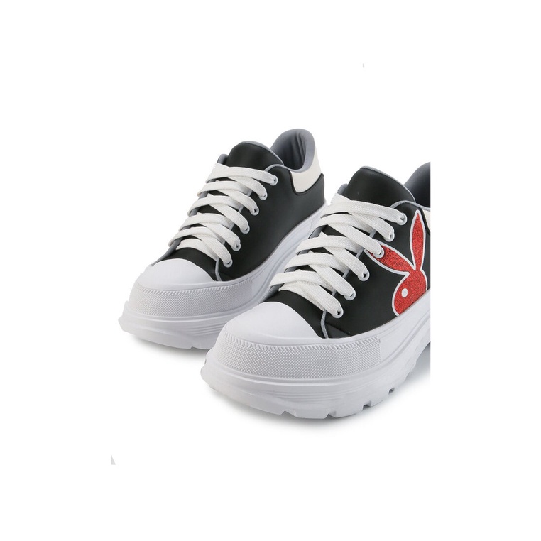 SEPATU SNEAKER PLAYBOY WANITA ORIGINAL CASUAL KETS BRANDED HITAM PLW20