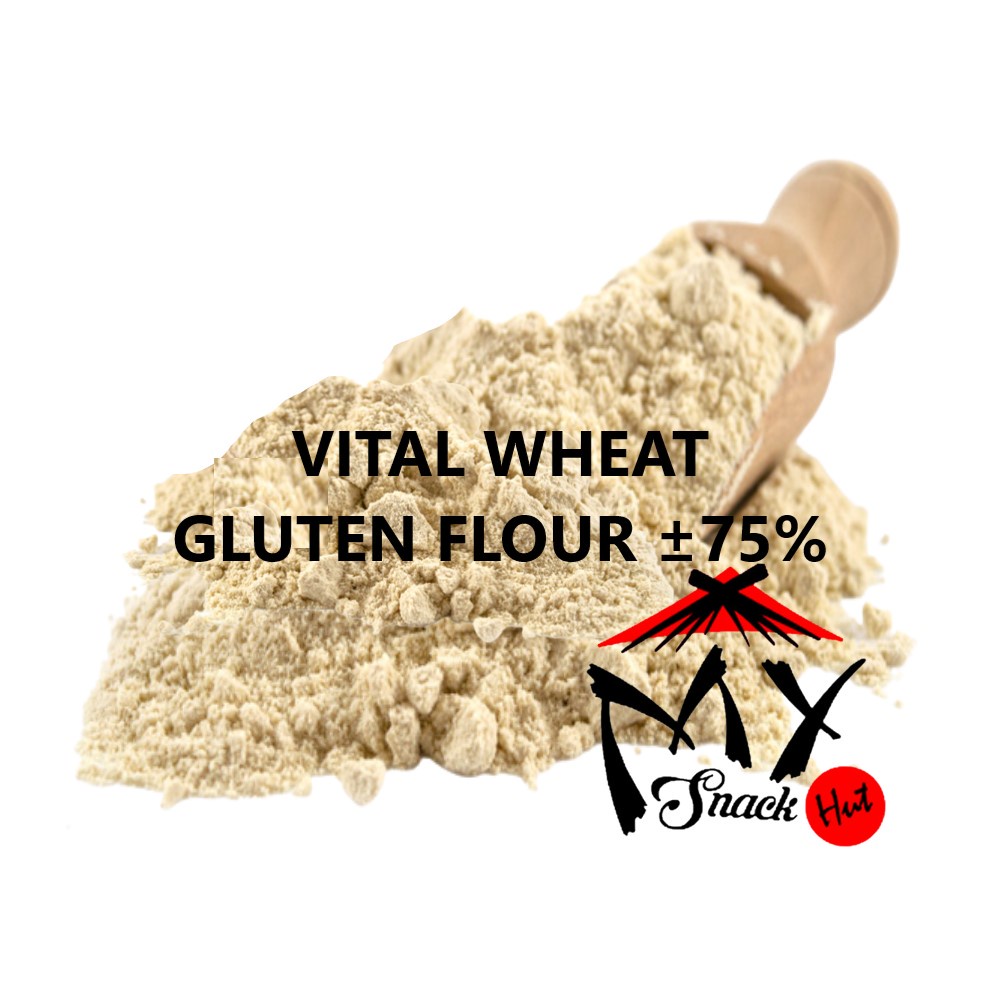 VITAL WHEAT GLUTEN FLOUR 100GR - TEPUNG PENAMBAH TEXTURE VOLUME KEKENYALA ROTI KUE CAKE MIE WHOLE WHEAT