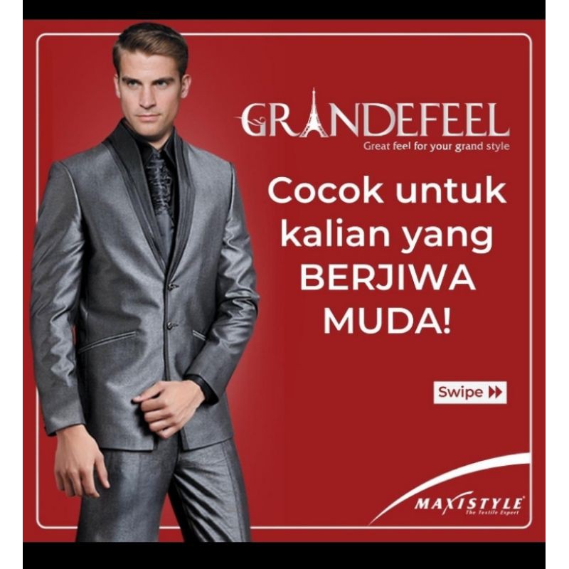 kain grandefeel bahan jas seragam kantor Pemda PNS polisi mahkamah agung
