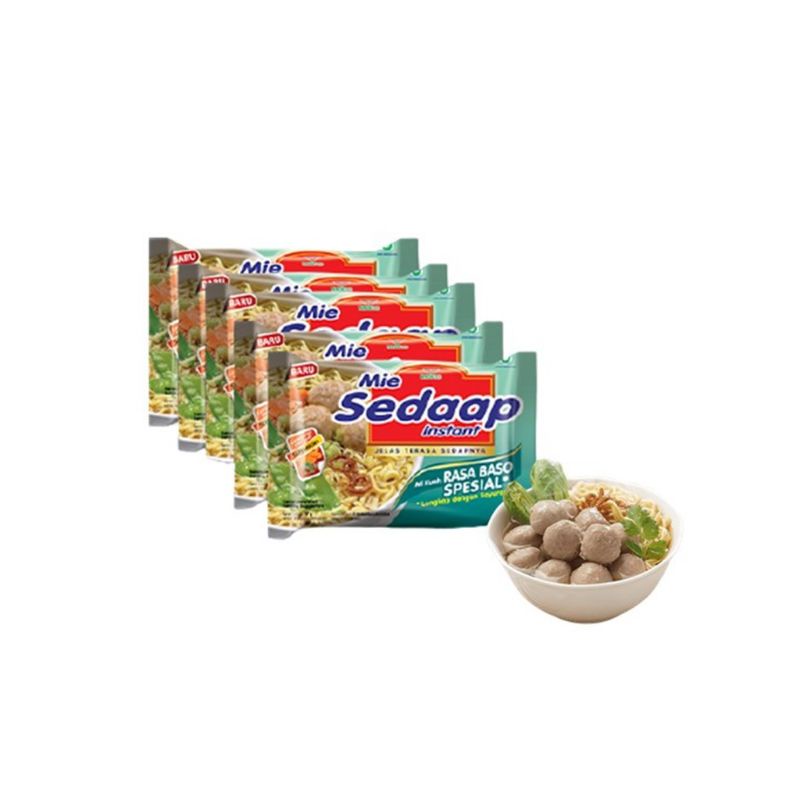 

Mie Sedaap Baso Special 77gr x5 pcs