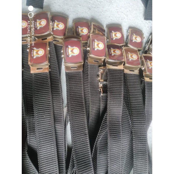 Sabuk Sekolah/Ikat Pinggang Sekolah SD/SMP/SMA/PRAMUKA Custom Bordir Nama/Logo