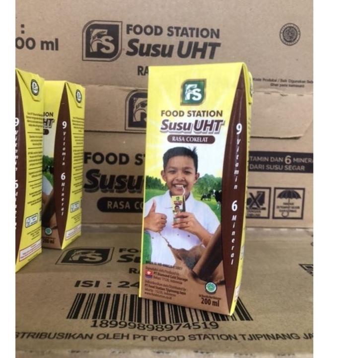 

Trendy SUSU UHT FOOD STATION 200 ML isi 24 pcs Exp 2023