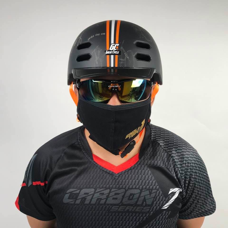 Helm Sepeda Singletrek1 CitiBike Teringan no.1 di DUNIA HBR UYM ORANGE