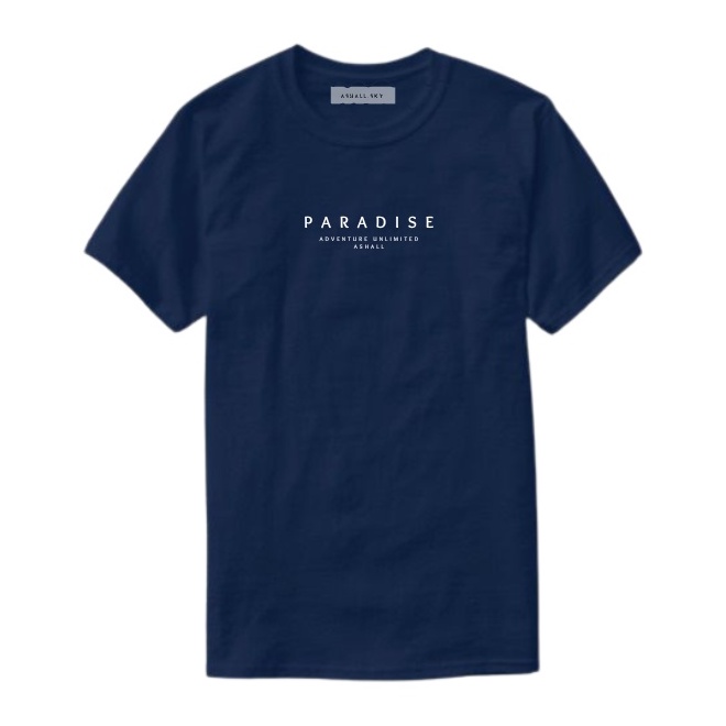 Ashall Project - Kaos Pria Paradise Tour Clifornia Navy Black 04