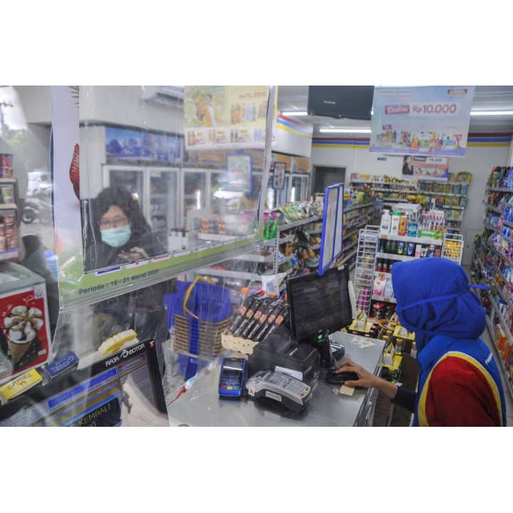 3 meter x 135 cm Plastik  Transparan untuk taplak meja dan proteksi pelindung virus