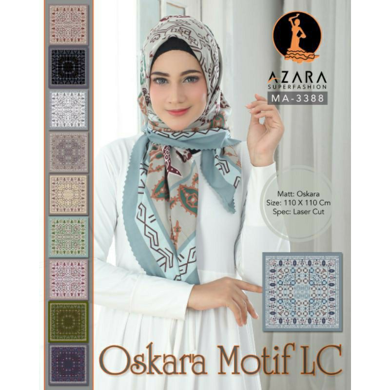 segi empat oskara motif Lc azara