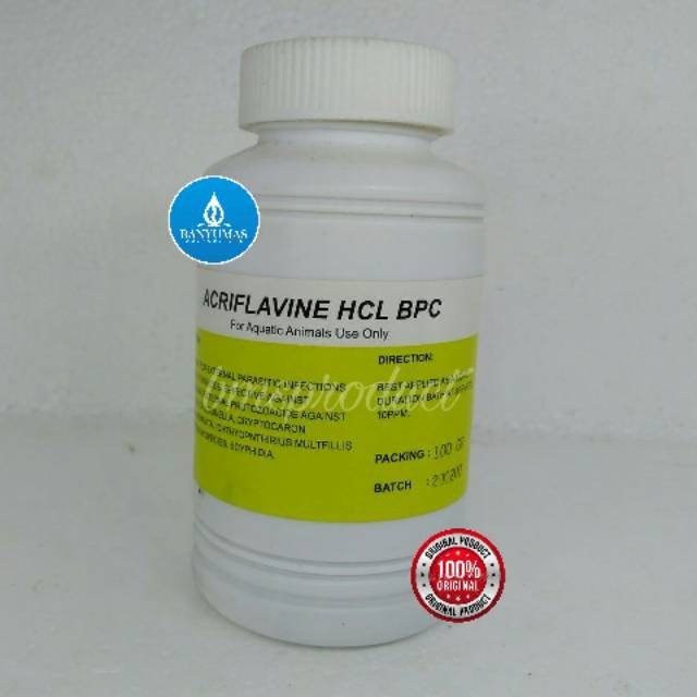 [BISA COD] A079 Acriflavine hcl bpc asli Original serbuk bubuk powder obat ikan hias koki koi