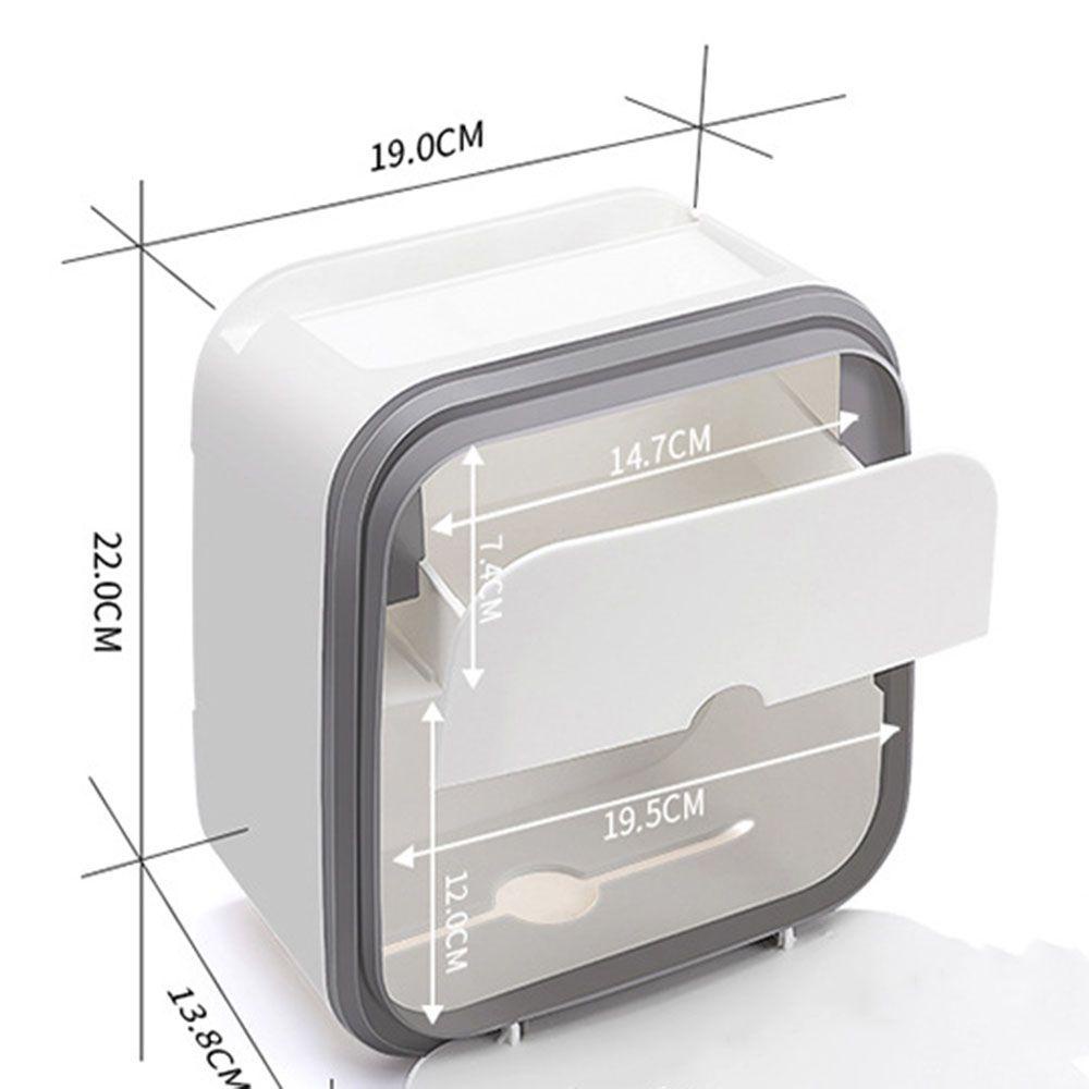 Solighter Toilet Paper Holder Peralatan Penyimpanan Dipasang Dinding Rumah Tangga Kreatif