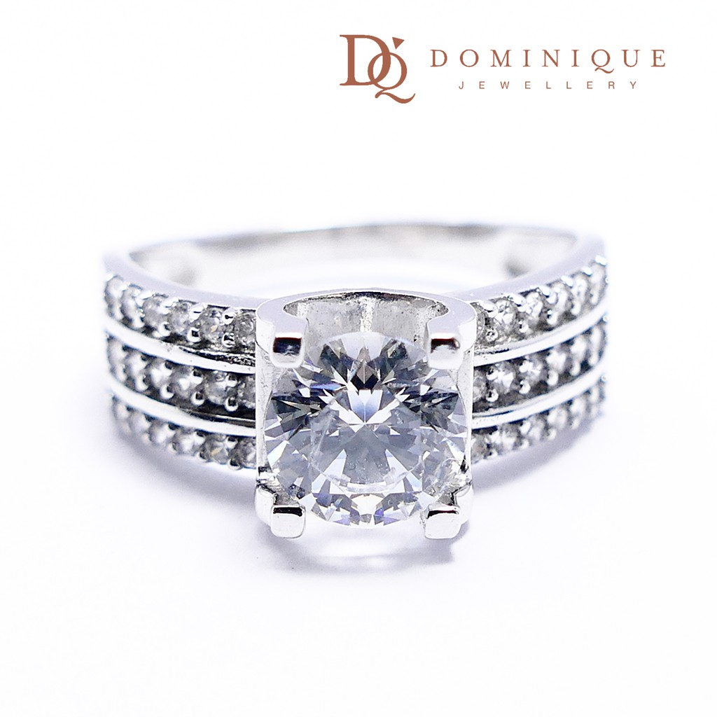 

Dominique Jewellery- Cincin Solitaire 75% SNI DQC 13108