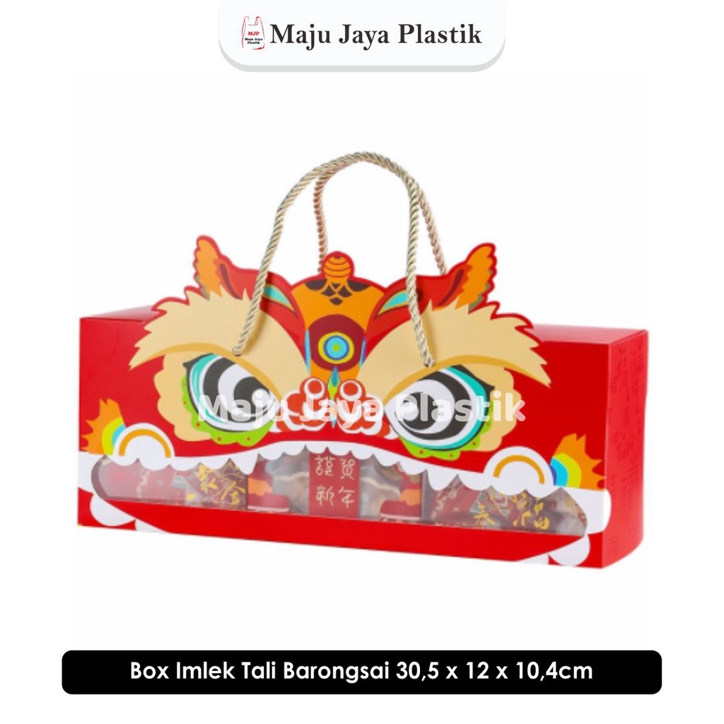 

Dus Imlek Barongsai 30x12x10cm mooncake box roll tart spiku sincia kotak bolu gulung box mika tali