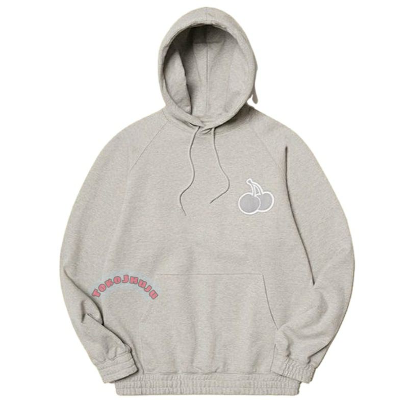 Jaket Hoodie Jumper Treasure Junkyu DOUBLE CHERRY LINE ART LOGO