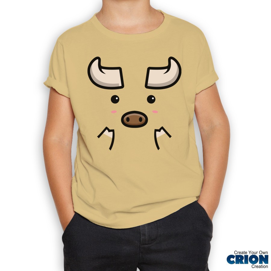 kaos imlek tahun kerbau 2021 year of ox - Cute Ox Face by Crion