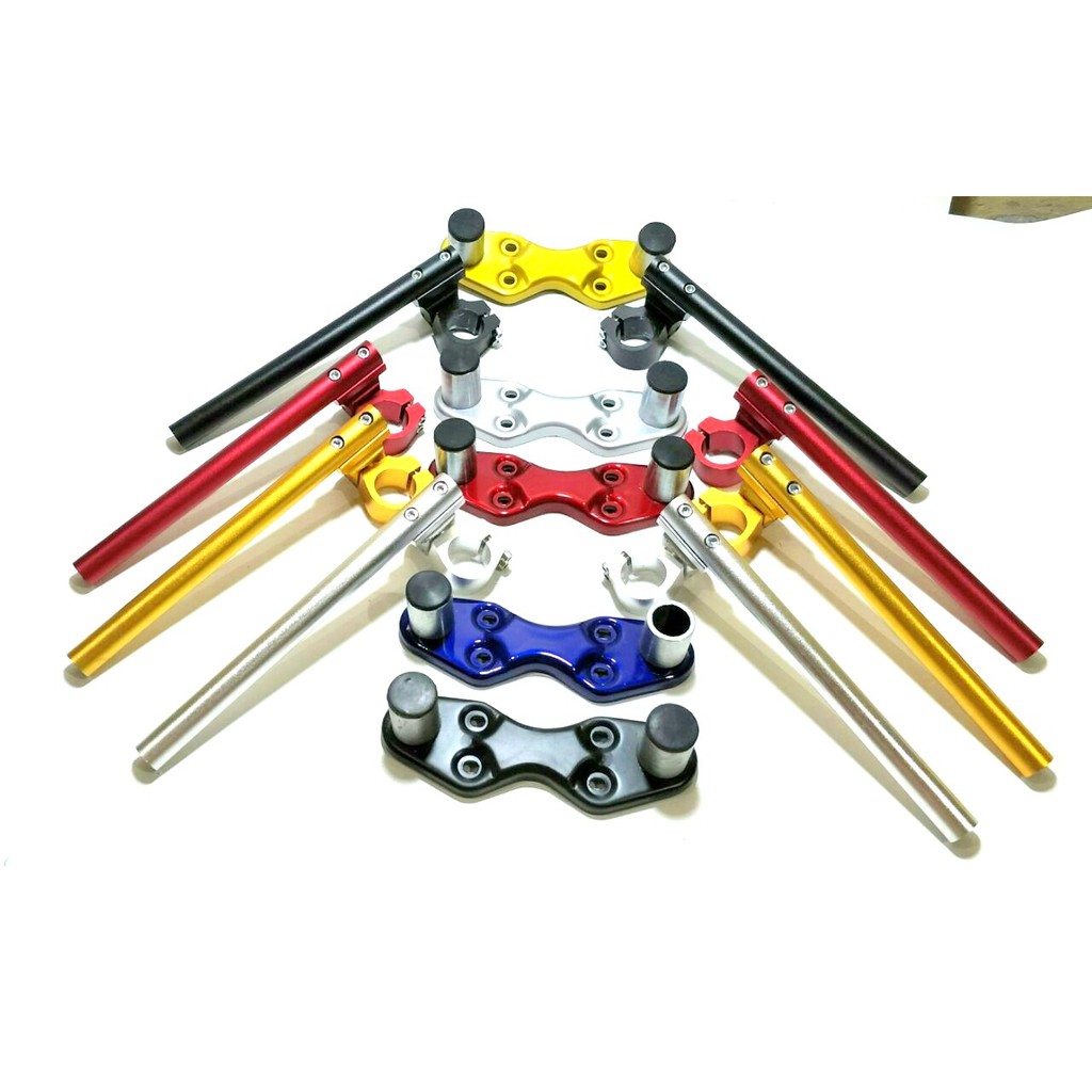 STANG JEPIT PLUS DUDUKAN SET HONDA CB150R VERZA MEGAPRO TIGER SET STANG JEPIT