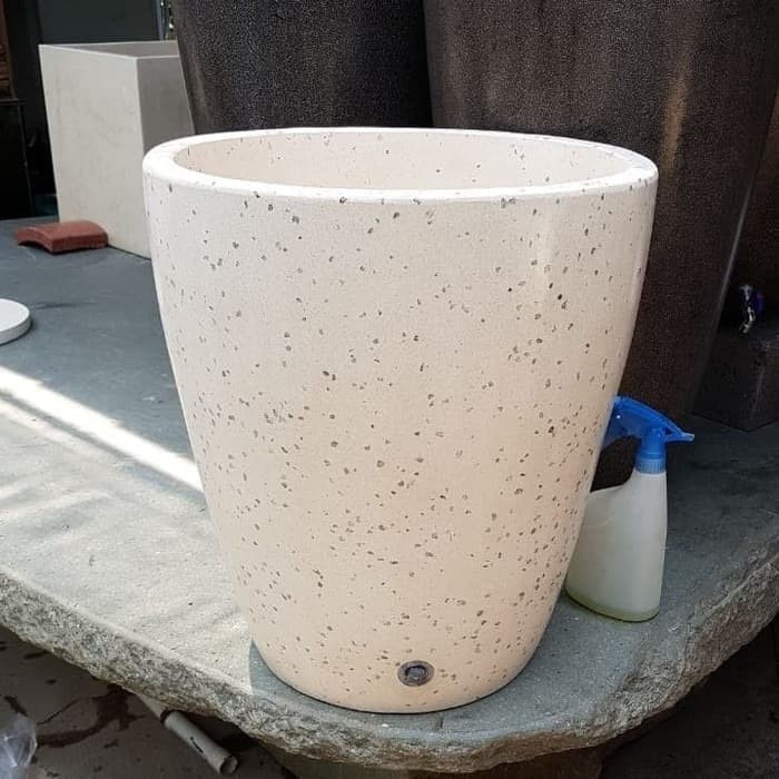 Bak Kamar Mandi cantik Unik tipe gentong bintik Handmade terrazzo