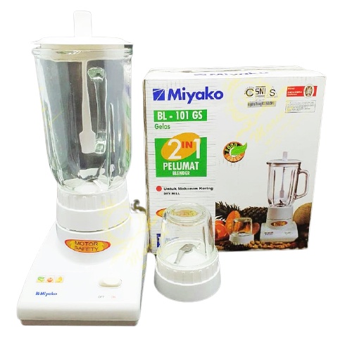 Blender Kaca Miyako BL 101 GS 2 in 1 - Blender Juicer Pelumat Miyako