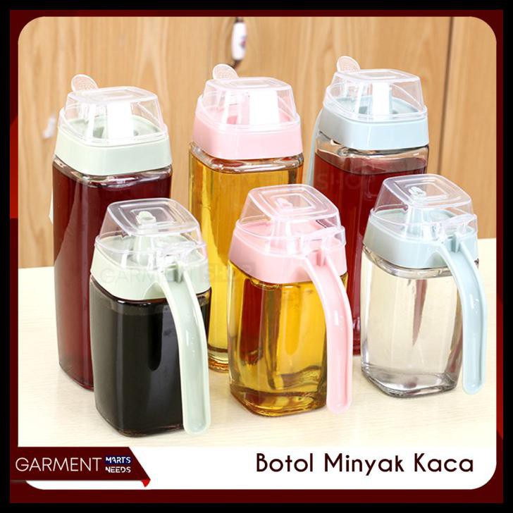 Tempat Minyak Goreng Bekas Oil Pot Botol Kaca Saos Kecap Anti Tumpah - Kecil, Random