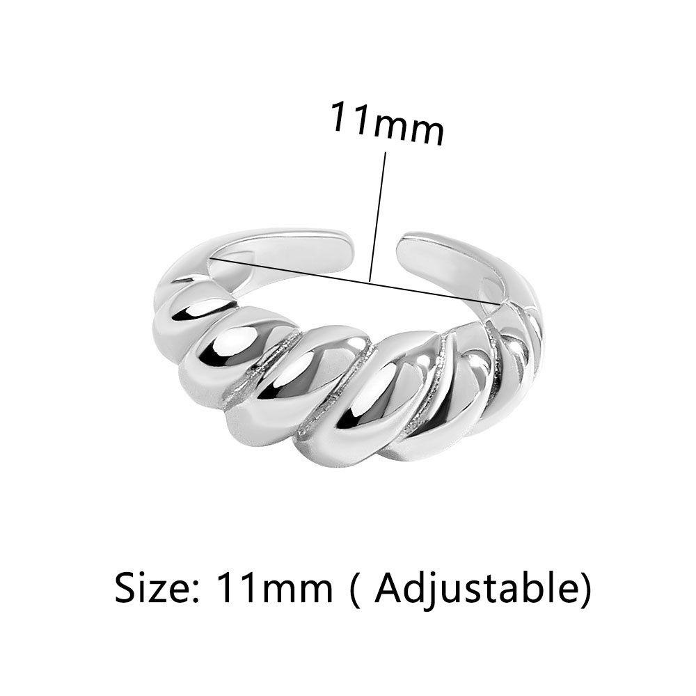 Cincin LILY Bukaan Geometris Kreatif Baru