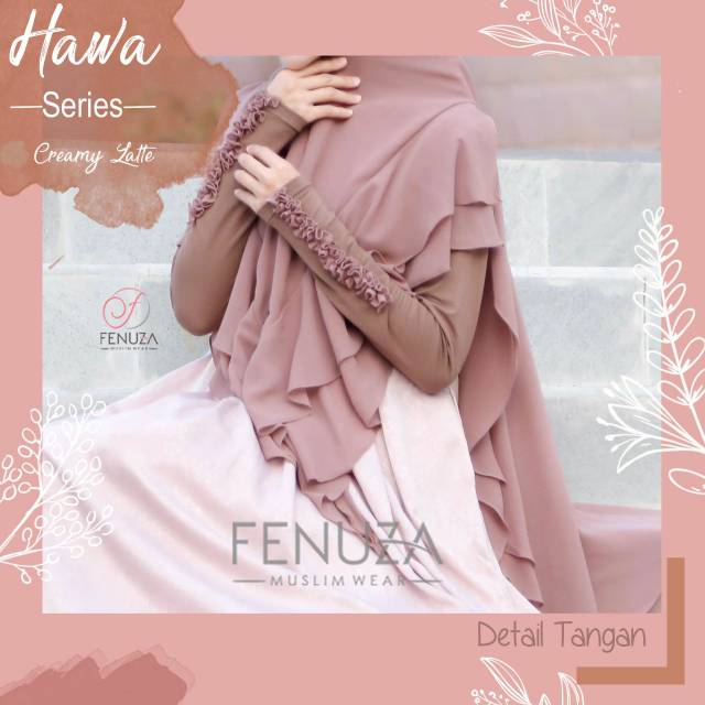 Khimar Amellona soft pad ceruty high quality by fenuza