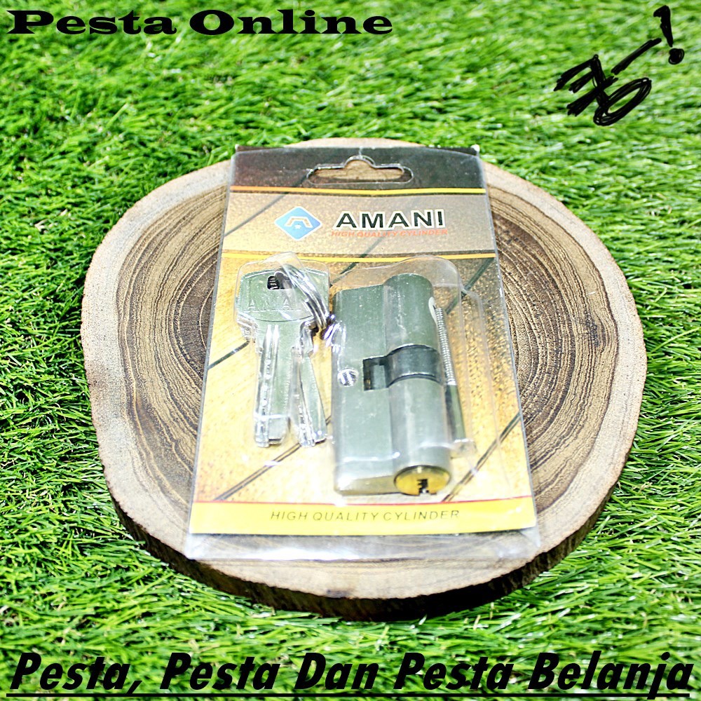 Silinder Kunci Ukuran 60mm Plus 3 Kunci Merk Amani Cylinder Lock