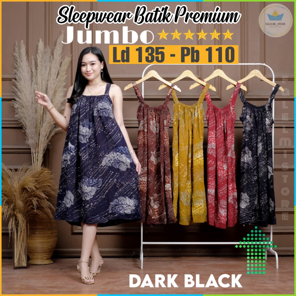 Sleepwear Sexy Jumbo Ld 130 Baju Tidur Sexy Wanita Jumbo Daster Sexy Wanita Yukensi Tali Satu Jumbo Daster Seksi Tanpa Lengan Kimono Tidur Piyama Pakaian Daster Tidur Wanita Sexy Jumbo Daster Tali Pundak Tanktop Singlet Wanita Jumbo Gaun Tidur Sexy-Madong Hitam