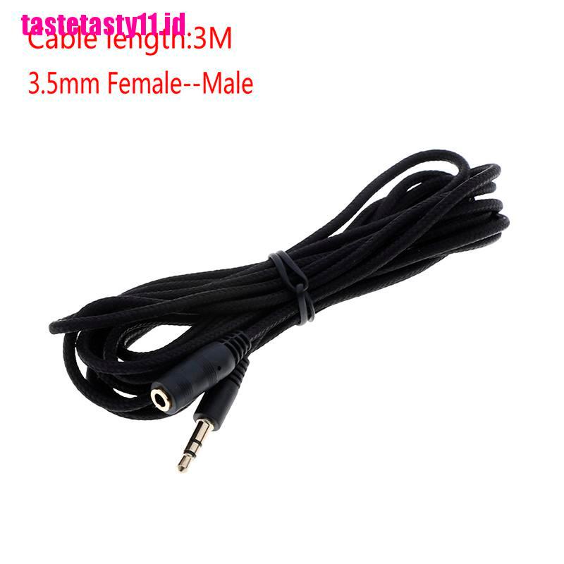 Kabel extension aux stereo audio Headphone 3.5mm female-male